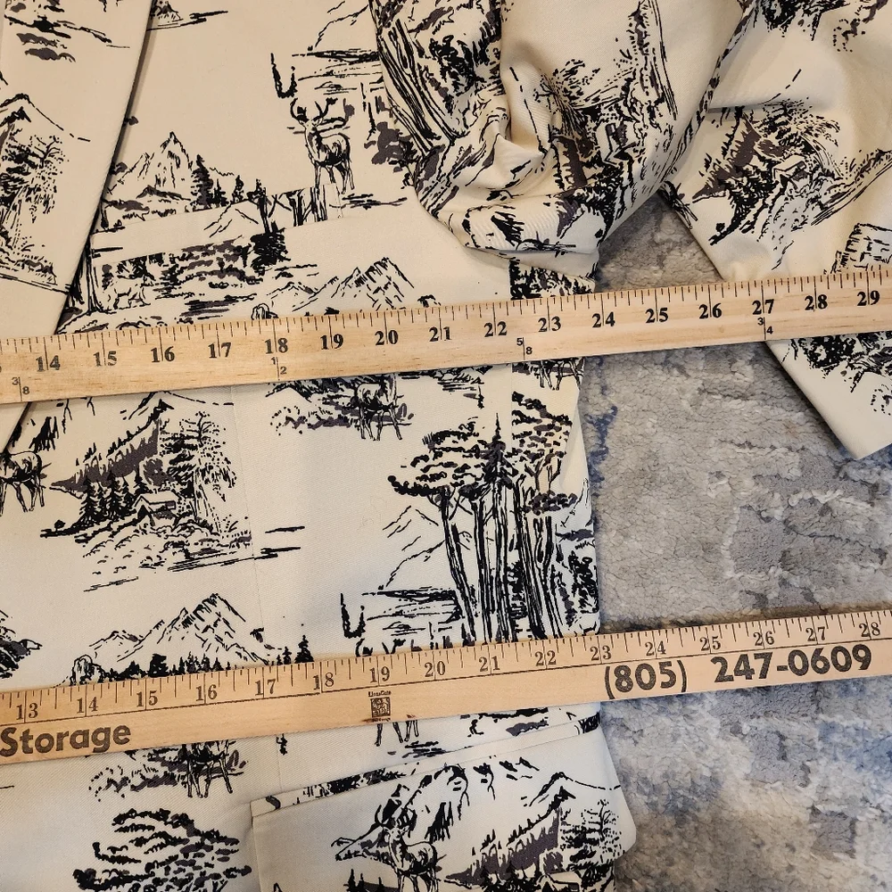 Macy's INC Deer Scene Tan Blazer Mens Size XXL Slim Hunter Outdoors - Picture 8 of 16